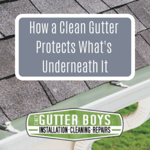 How a Clean Gutter Protects What's Underneath It