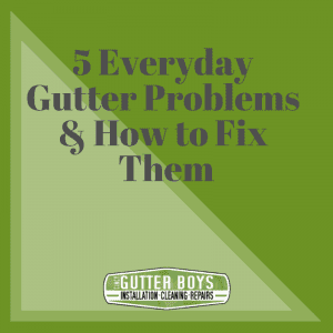 5 Everyday Gutter Problems & How to Fix Them