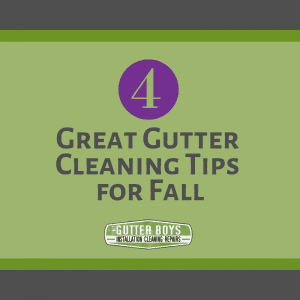 Four Great Gutter Cleaning Tips for Fall