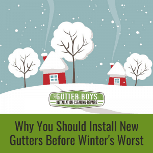 Why Install Gutters Before Winter