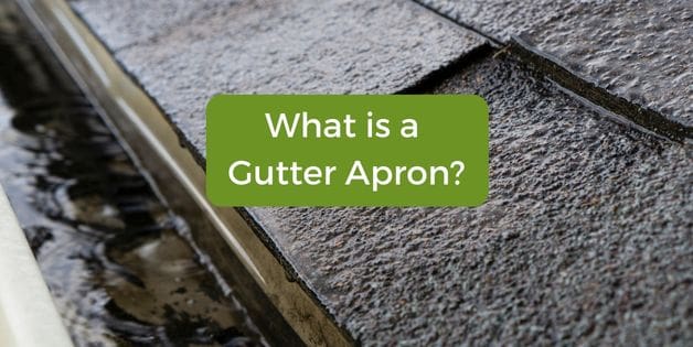 What is a gutter apron?