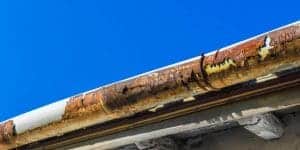 Rusty Corroded Gutters